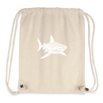 Großer Vintage Tigerhai Hai Lieblingstier - Stanley/Stella recycelter Gym Bag - Naturweiß - Vorne