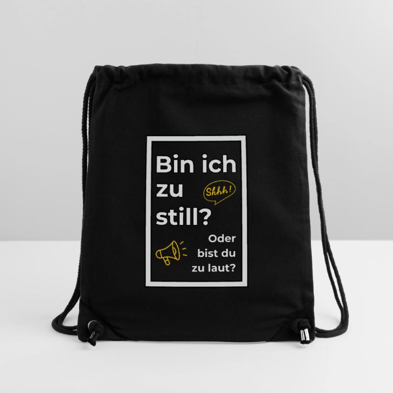 Bin ich zu still? Oder bist du zu laut? Stanley/Stella recycelter Gym Bag