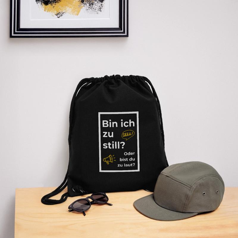 Bin ich zu still? Oder bist du zu laut? Stanley/Stella recycelter Gym Bag