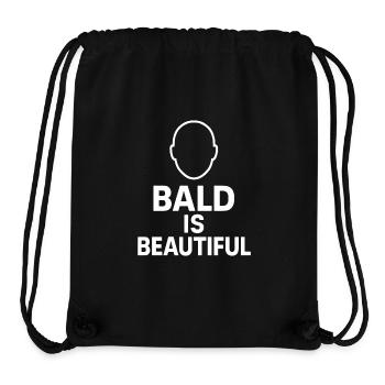 Men's Bald Gift Idea Bald Is Beautiful - Stanley/Stella Recycled Gym Bag - black - Front