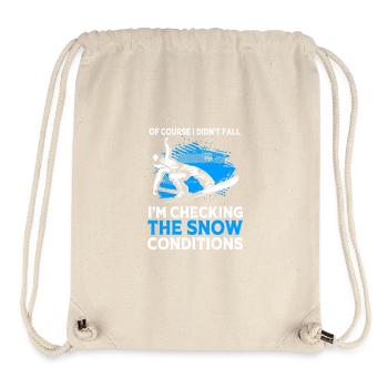 Snowboard Snowboarding Snowboardurlaub Snowboarder - Stanley/Stella recycelter Gym Bag - Naturweiß - Vorne