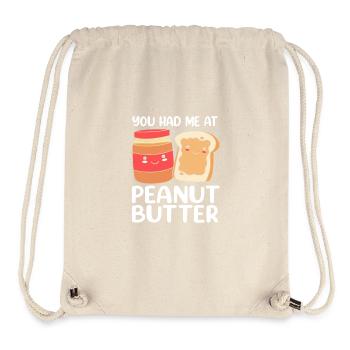 Pâte d’arachide - Sac à cordon recyclé Stanley/Stella - blanc naturel - Devant