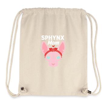 Sphynx Cat Mom - Stanley/Stella Recycled Gym Bag - natural - Front