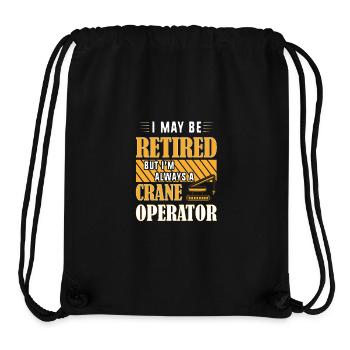 Crane operator crane - Stanley/Stella Recycled Gym Bag - black - Front