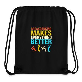 Breakdancing - Stanley/Stella Recycled Gym Bag - black - Front