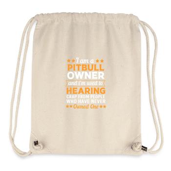 Pitbull - Sac à cordon recyclé Stanley/Stella - blanc naturel - Devant