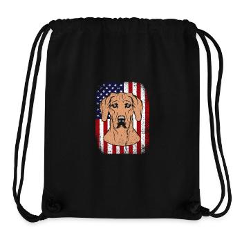 Rhodésian Ridgeback - Sac à cordon recyclé Stanley/Stella - noir - Devant