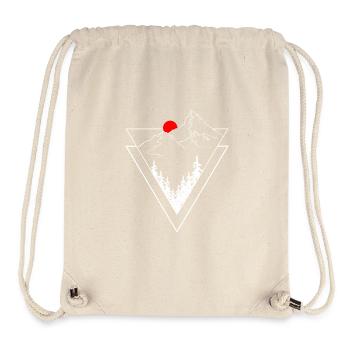 Mountains Trees Sun - Stanley/Stella Recycled Gym Bag - natural - Front