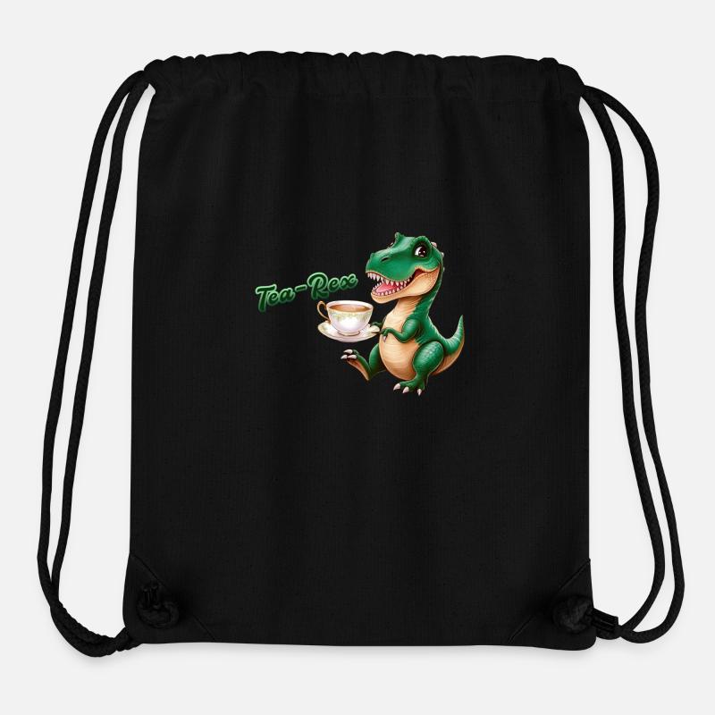 Tea-Rex |T-Rex | Rex | Dinosaur | Pun - Stanley/Stella Recycled Gym Bag - black