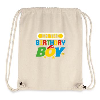 Im The Birthday Boy Game Gaming Family Matching - Stanley/Stella recycelter Gym Bag - Naturweiß - Vorne