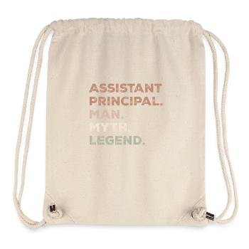 Leitender Assistent Mann Mythos Legende - Stanley/Stella recycelter Gym Bag - Naturweiß - Vorne