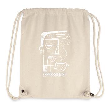 Espressionist - Espresso - Kaffee trinken - Stanley/Stella recycelter Gym Bag - Naturweiß - Vorne