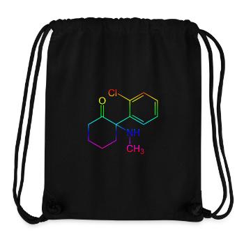 Ketamine structural formula - Stanley/Stella Recycled Gym Bag - black - Front