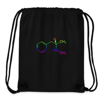 Methamphetamine Crystal Meth structural formula - Stanley/Stella Recycled Gym Bag - black - Front