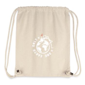 One earth only (weiss) - Stanley/Stella recycelter Gym Bag - Naturweiß - Vorne