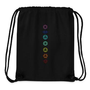 Sieben Chakren - Stanley/Stella recycelter Gym Bag - Schwarz - Vorne