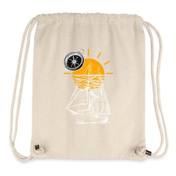 Sailing Ship Sunset - Stanley/Stella Recycled Gym Bag - natural - Front
