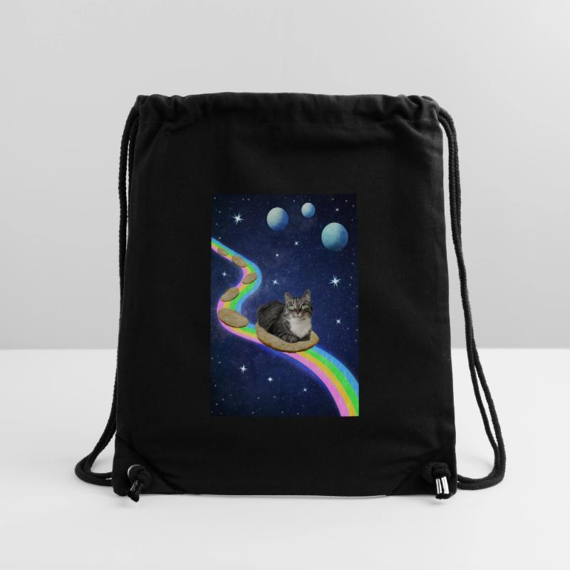 Chat mignon dans l’espace Sac à cordon recyclé Stanley/Stella