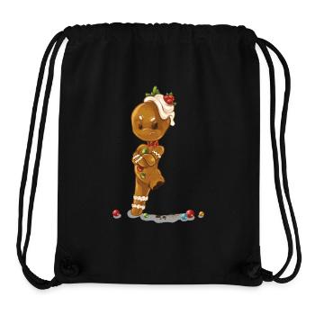 Lebkuchenmann ohne Bein - Stanley/Stella recycelter Gym Bag - Schwarz - Vorne