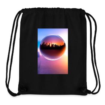 Stadt Kugel - Stanley/Stella recycelter Gym Bag - Schwarz - Vorne