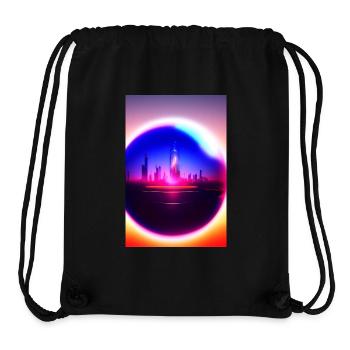 Stadt Kugel - Stanley/Stella recycelter Gym Bag - Schwarz - Vorne