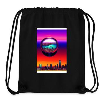 Stadt Kugel - Stanley/Stella recycelter Gym Bag - Schwarz - Vorne