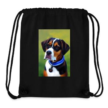 Hunde Bild - Stanley/Stella recycelter Gym Bag - Schwarz - Vorne