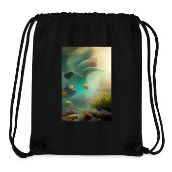 Fische, Aquarium - Stanley/Stella recycelter Gym Bag - Schwarz - Vorne