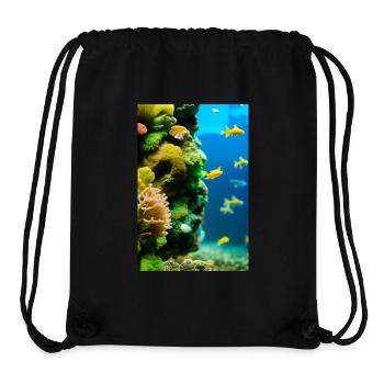 Fische, Aquarium - Stanley/Stella recycelter Gym Bag - Schwarz - Vorne