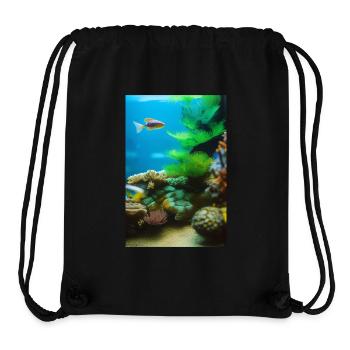 Fische, Aquarium - Stanley/Stella recycelter Gym Bag - Schwarz - Vorne