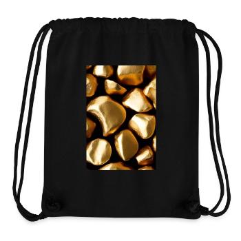 Gold Stücke - Stanley/Stella recycelter Gym Bag - Schwarz - Vorne