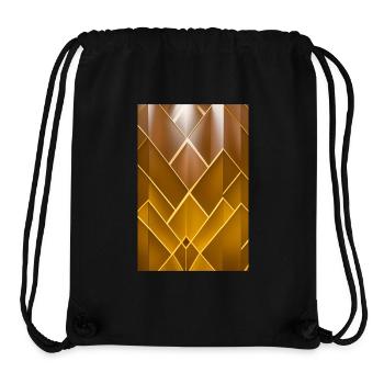 Goldenes Muster - Stanley/Stella recycelter Gym Bag - Schwarz - Vorne