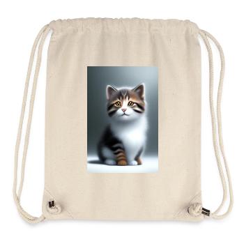 Baby Cat - Stanley/Stella Recycled Gym Bag - natural - Front