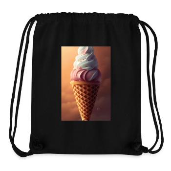 Eiscreme - Stanley/Stella recycelter Gym Bag - Schwarz - Vorne