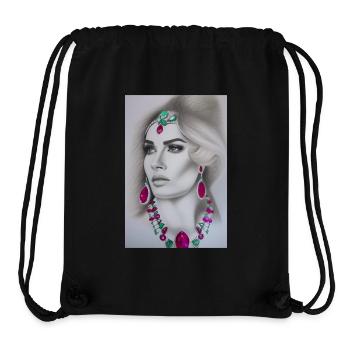 Woman with jewelry - Stanley/Stella Recycled Gym Bag - black - Front