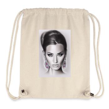 Woman with earring - Stanley/Stella Recycled Gym Bag - natural - Front