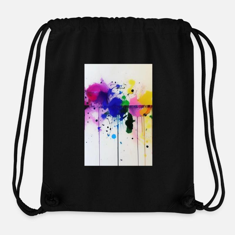 Farbspritzer - Stanley/Stella recycelter Gym Bag - Schwarz