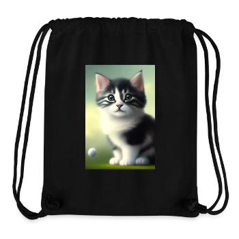 Baby Cat - Stanley/Stella Recycled Gym Bag - black - Front