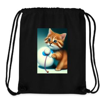 Kleine Süße Baby Katze - Stanley/Stella recycelter Gym Bag - Schwarz - Vorne