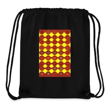 Motif vintage - Sac à cordon recyclé Stanley/Stella - noir - Devant