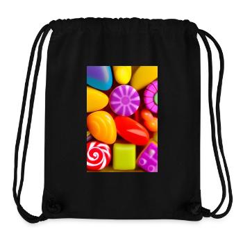 Bonbons - Stanley/Stella recycelter Gym Bag - Schwarz - Vorne