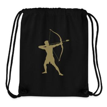 Archer Silhouette, Precise - Stanley/Stella Recycled Gym Bag - black - Front