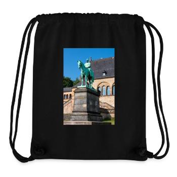 Equestrian statue of Wilhelm I at The Kaiserpfalz - Stanley/Stella Recycled Gym Bag - black - Front