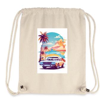 Muscle car - Sac à cordon recyclé Stanley/Stella - blanc naturel - Devant