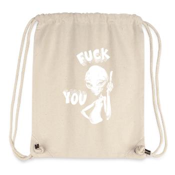 Alien Sarcartic Lustige Sprüche Meme - Stanley/Stella recycelter Gym Bag - Naturweiß - Vorne