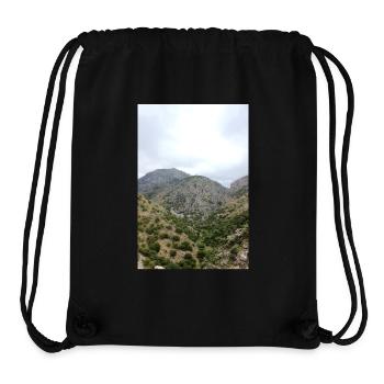 Montagnes de montagne Paysage de montagne Poster - Sac à cordon recyclé Stanley/Stella - noir - Devant