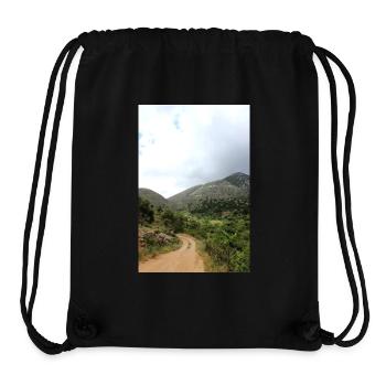 Montagnes de montagne Paysage de montagne Poster - Sac à cordon recyclé Stanley/Stella - noir - Devant