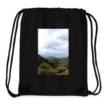 Berg Berge Berglandschaft Poster - Stanley/Stella recycelter Gym Bag - Schwarz - Vorne