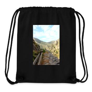 Berg Berge Berglandschaft Poster - Stanley/Stella recycelter Gym Bag - Schwarz - Vorne
