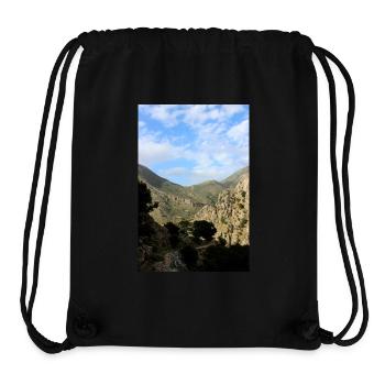 Berg Berge Berglandschaft Poster - Stanley/Stella recycelter Gym Bag - Schwarz - Vorne